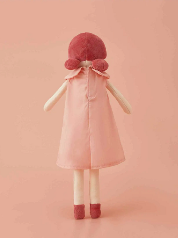 Cute Soft Plush Doll with Cherry Dress