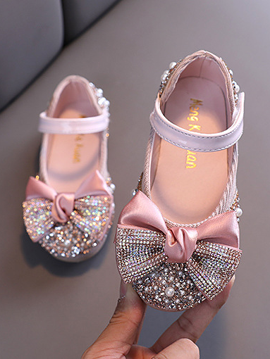 Mia Belle Girls Rhinestone Ballet Flats | Shoes By Liv and Mia