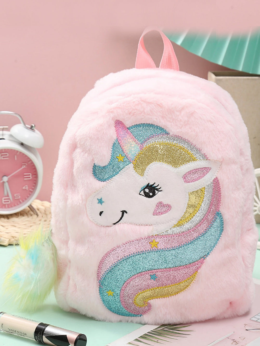 Back To School Accessories | Plush Unicorn Backpack | Mia Belle Girls