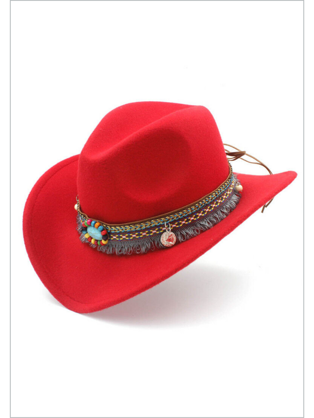 Kids Clothing Accessories | Little Girls Beaded Brim Cowboy Hat