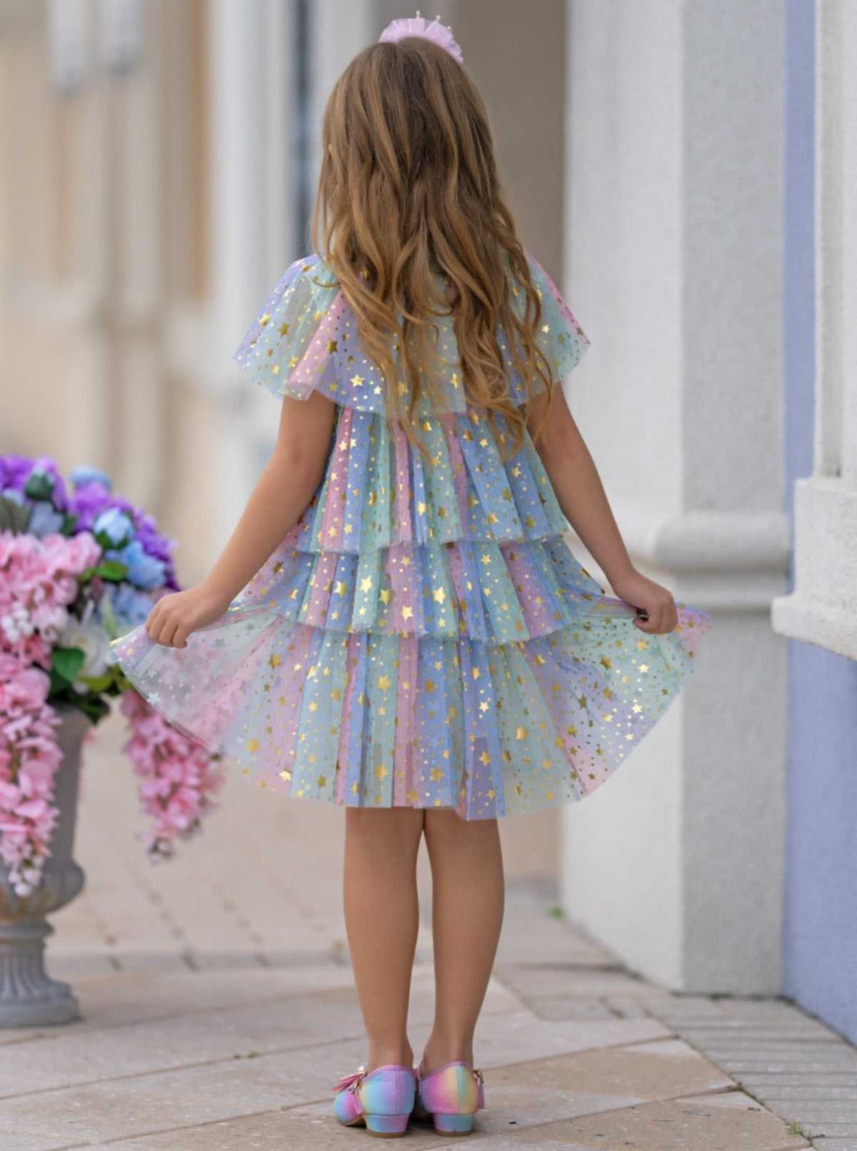 All In The Stars Sparkle Tiered Tulle Dress – Mia Belle Girls