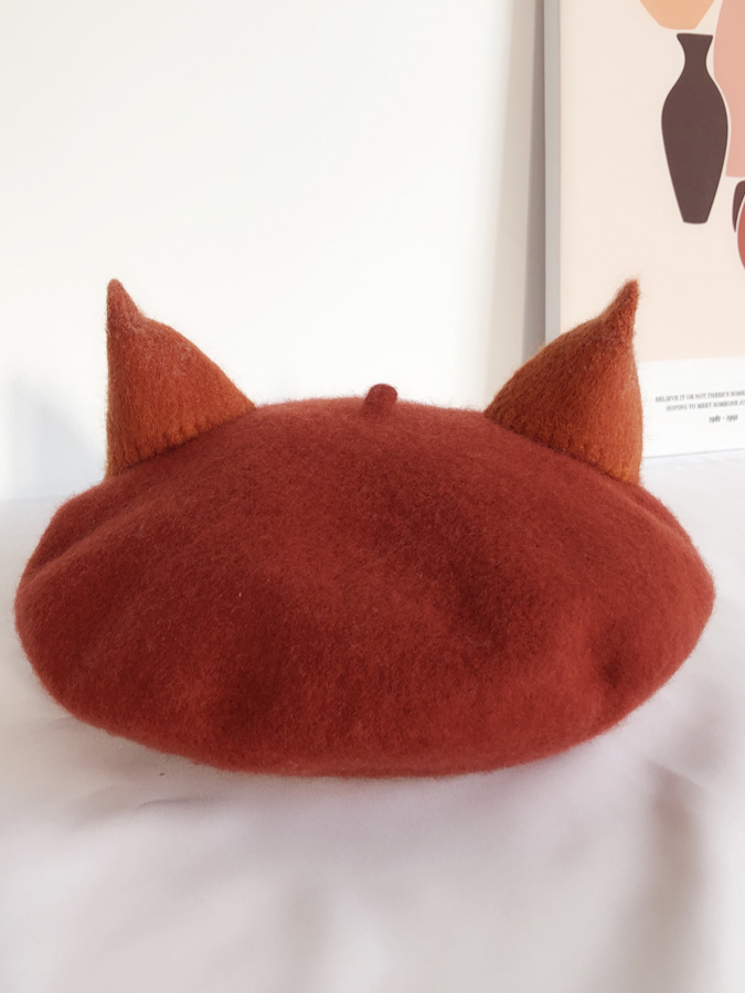 Girls Fox Ear Beret - Mia Belle Girls