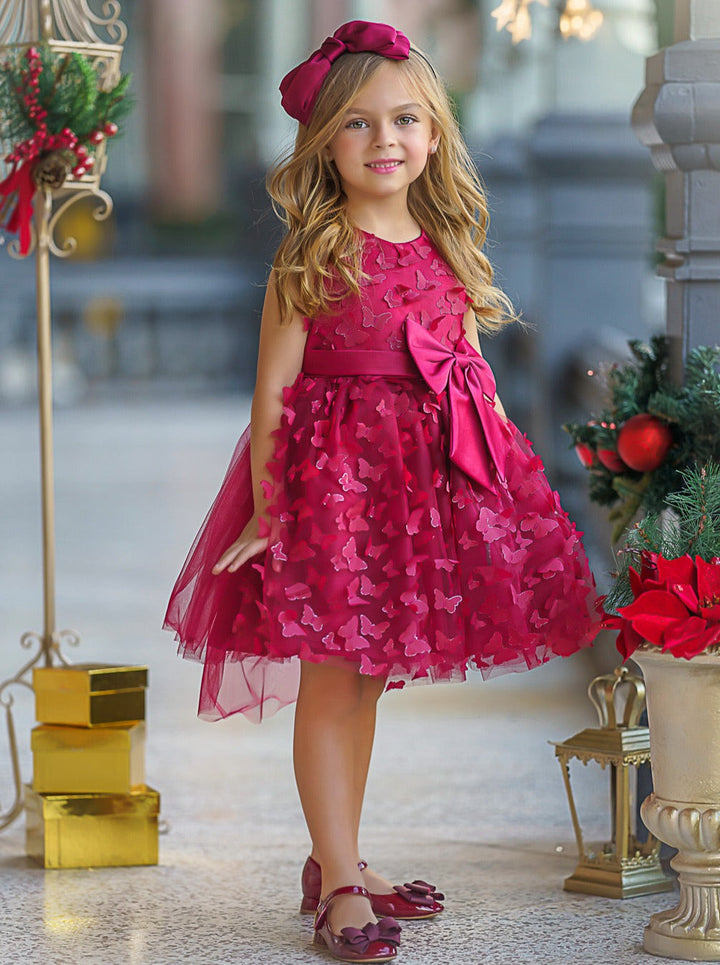 Enchanted Garden Butterfly Tutu Tulle Dress