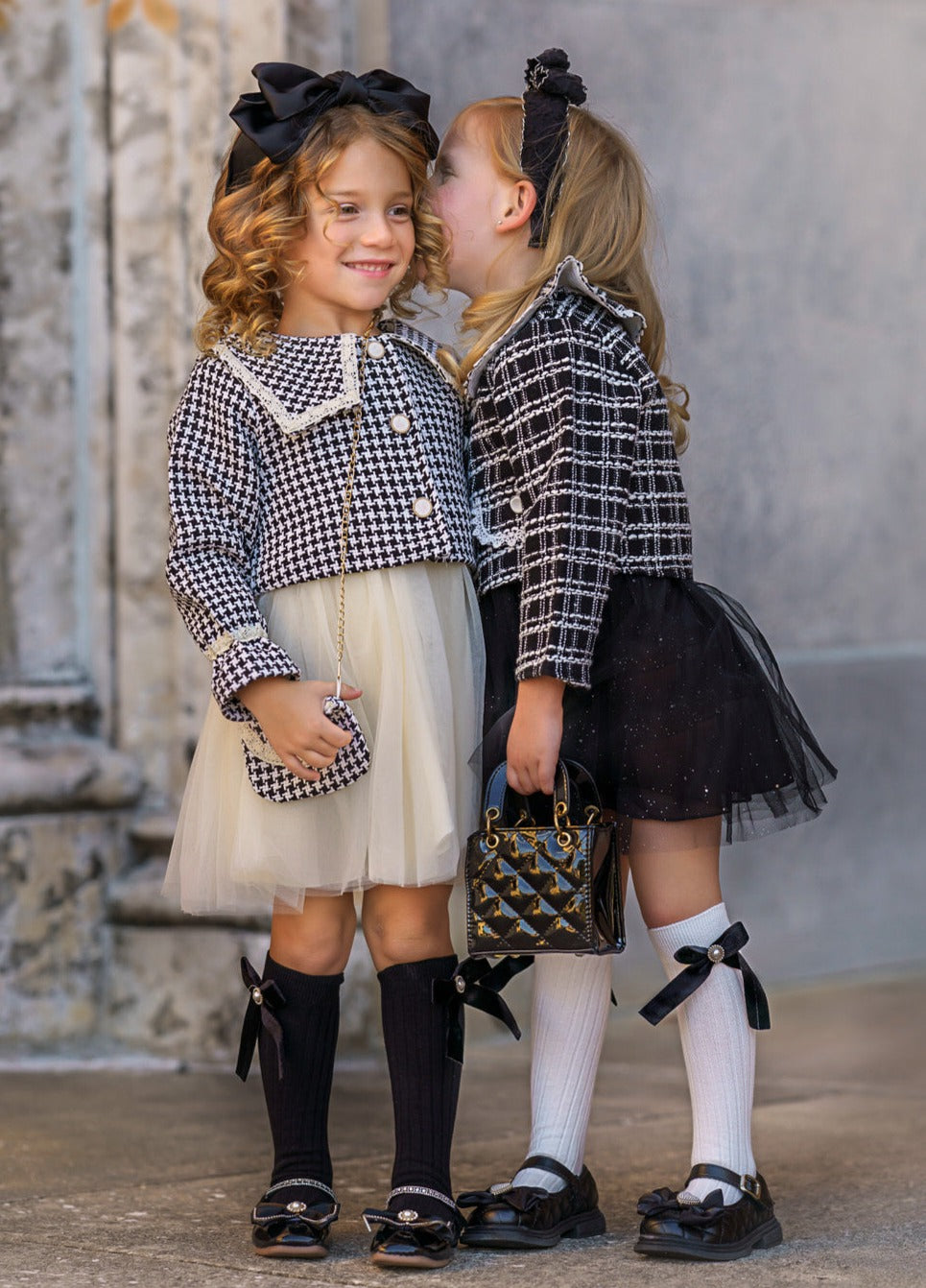 Little VIP Tweed Tutu Dress & Blazer Set