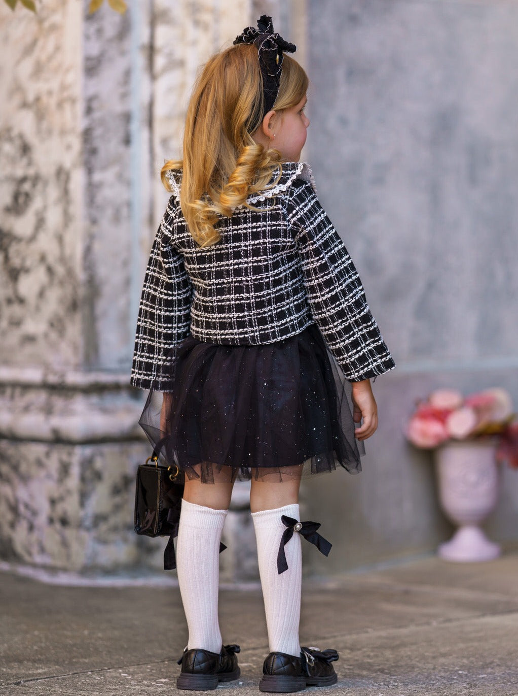 Little VIP Tweed Tutu Dress & Blazer Set