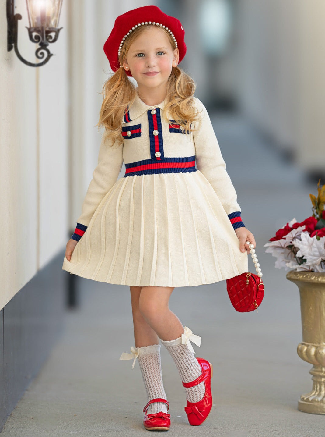 Ready and Preppy Knit Sweater Dress – Mia Belle Girls