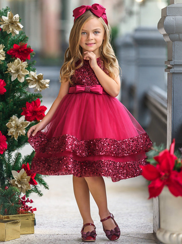 Fairytale Dreams Sleeveless Sequin Party Dress