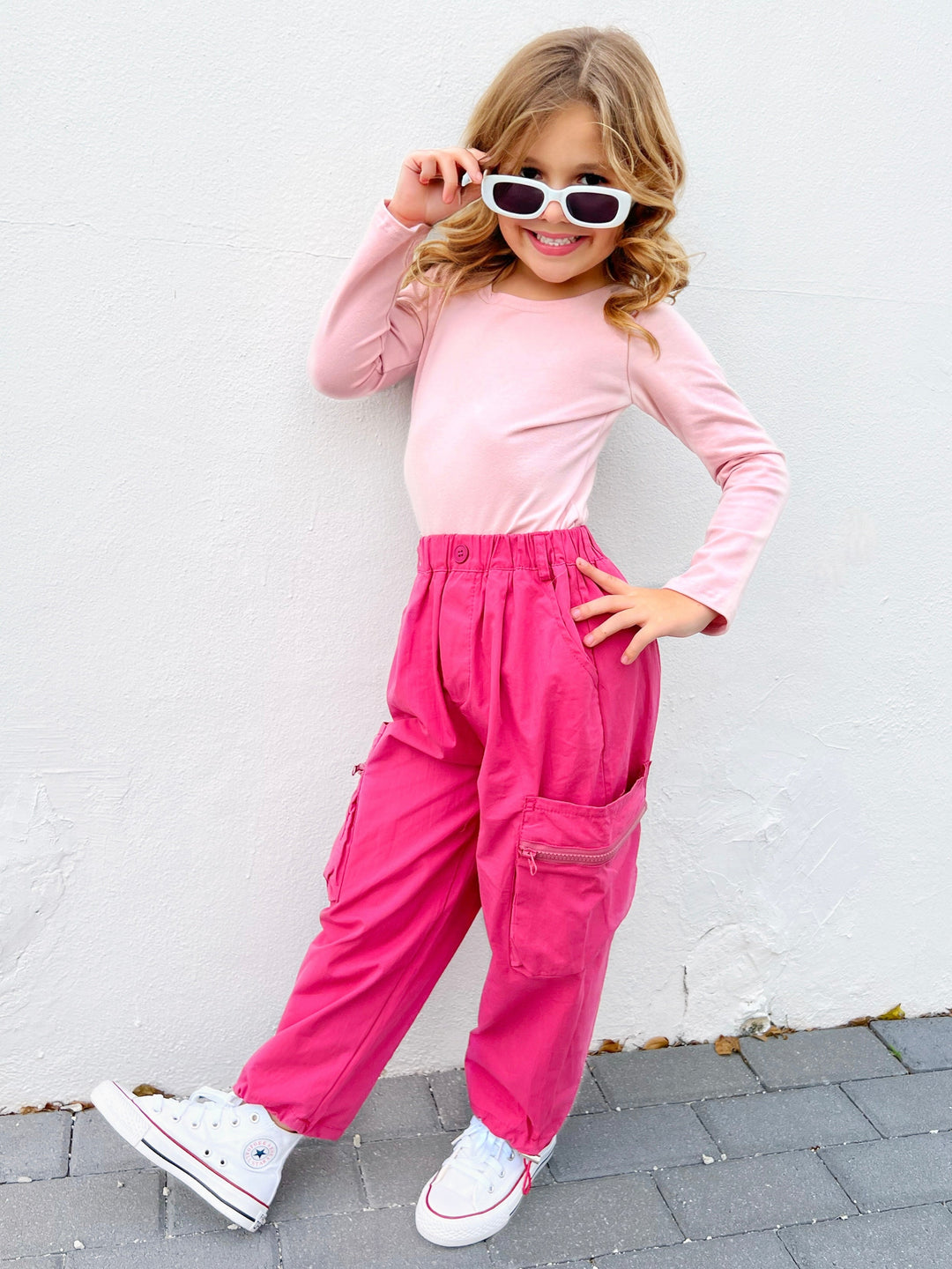 Mia Belle Girls Cargo Pants | Little Girls Casual Pants