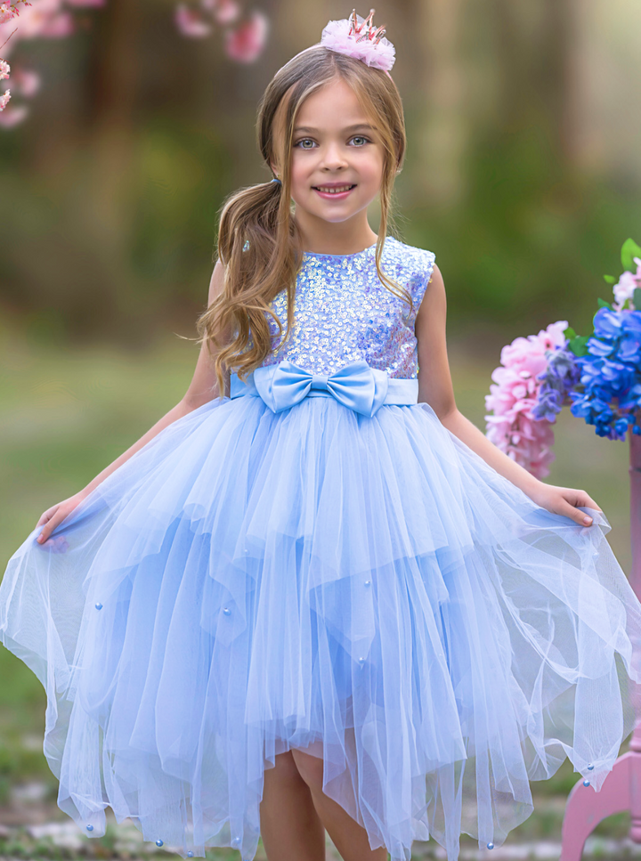 Mia Belle Girls Pastel Purple Tutu Gown | Girls Spring Formal Dresses