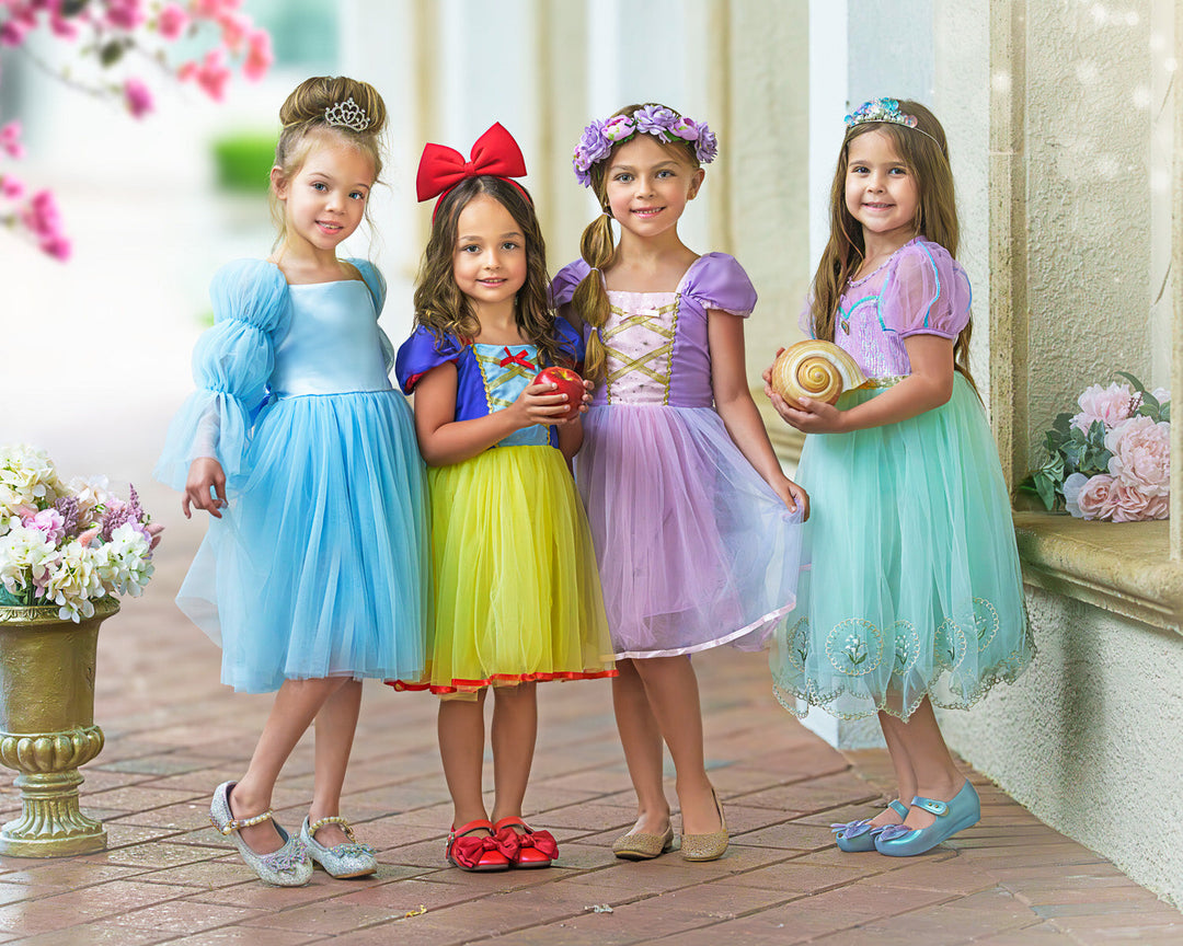 Mia Belle Girls Princess Inspired Dress | Princess Dress Up