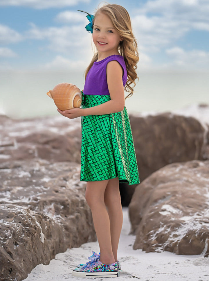 Mia Belle Girls Mermaid Princess Dress | Princess Dress Up