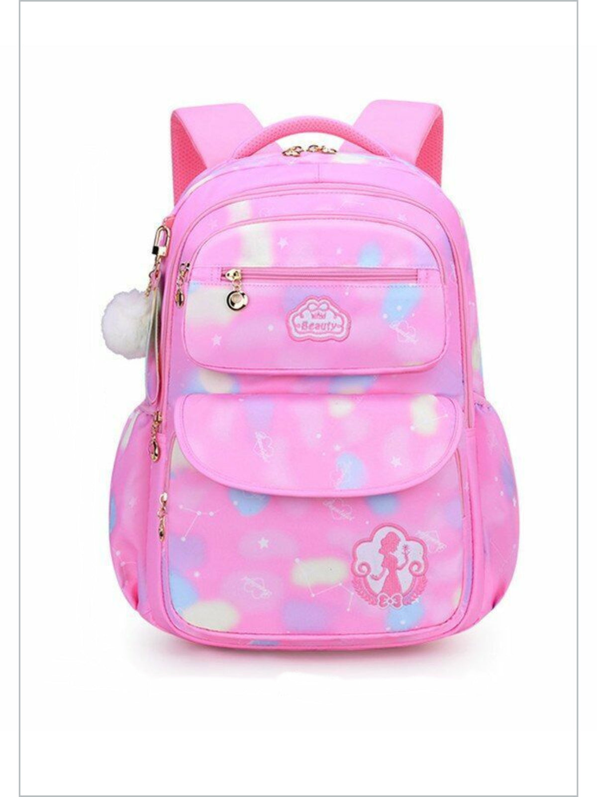 Pastel pink school bag sales