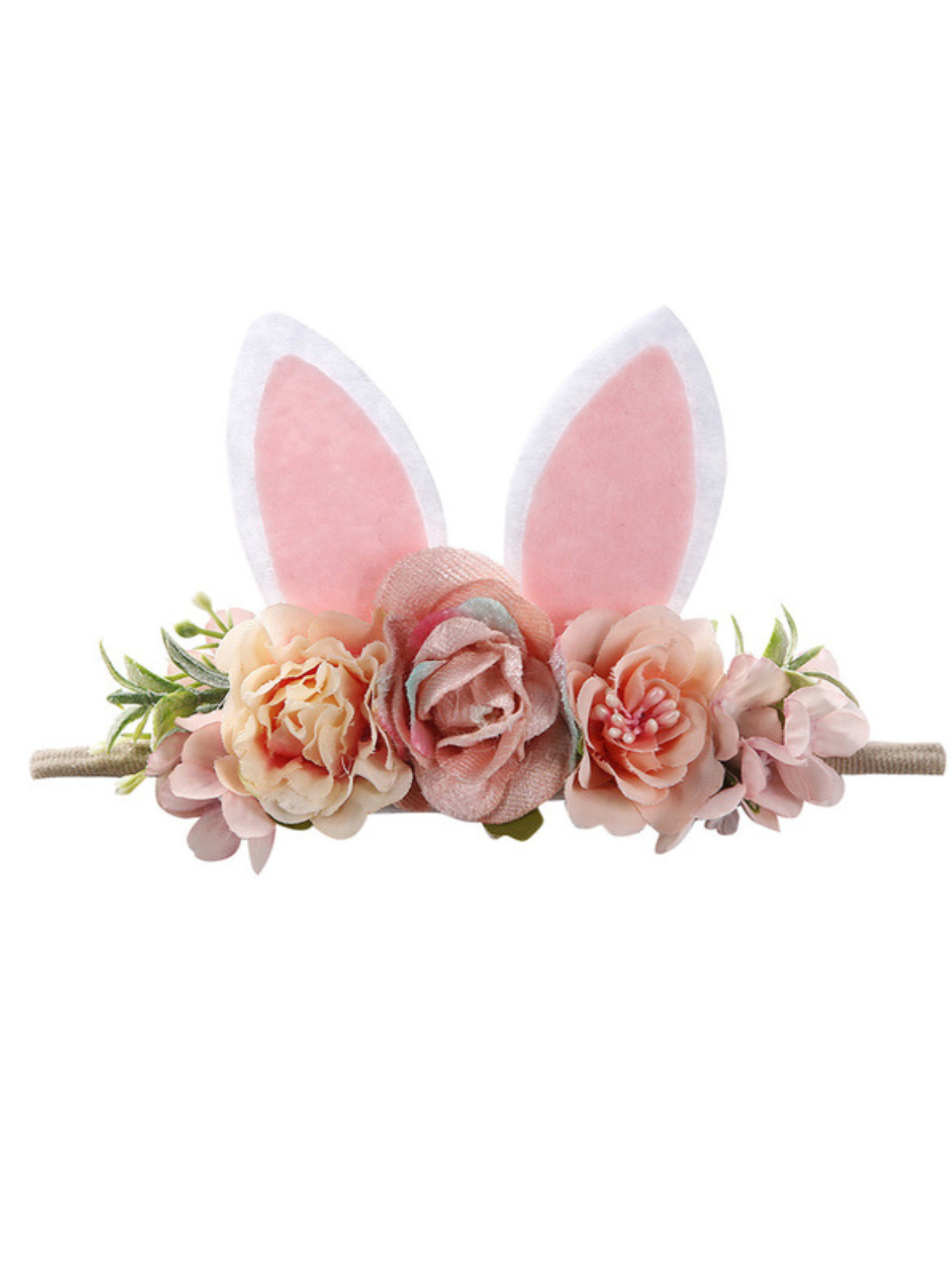 Gift Of Spring Dusty Pink Rabbit Ear Headband – Mia Belle Girls