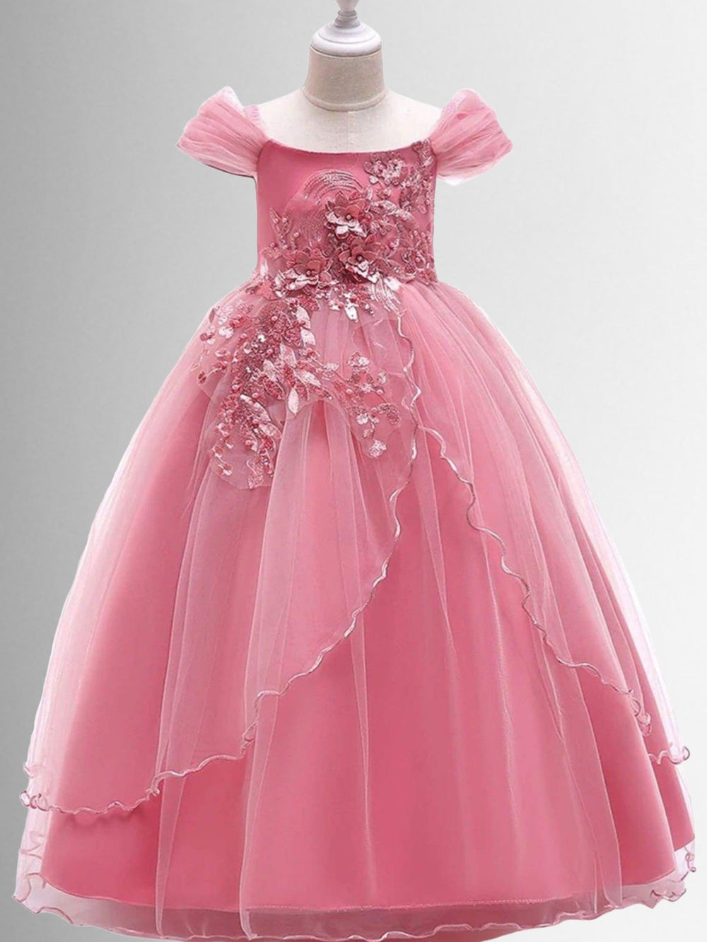 Girls Formal Dresses | Regal Beauty Embellished Princess Gown