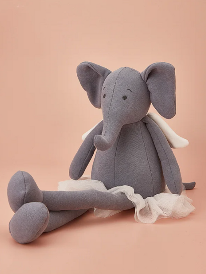 Charming Soft Plush Elephant Toy with a Beautiful Tutu Dress