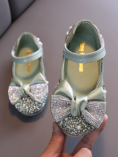 Mia Belle Girls Rhinestone Ballet Flats | Shoes By Liv and Mia