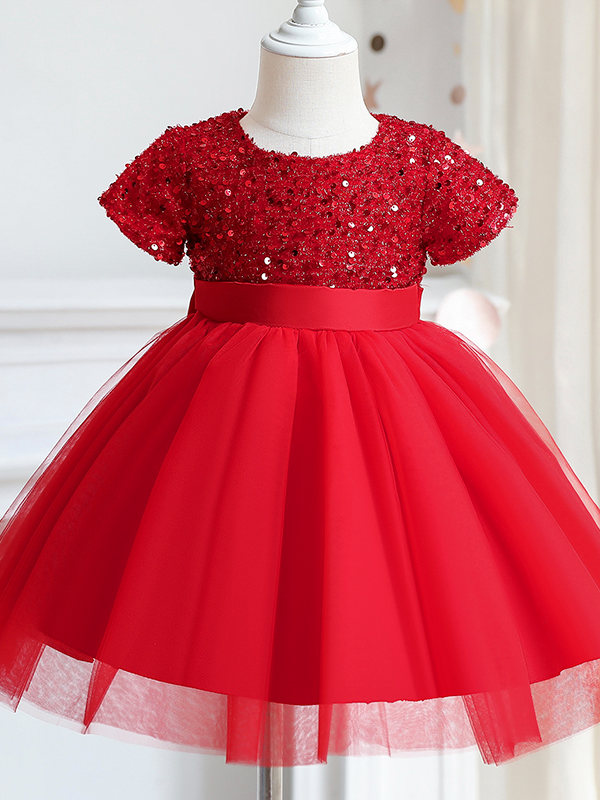 Girls Special Occasion Dresses | Sequin Bodice Formal Tutu Dress