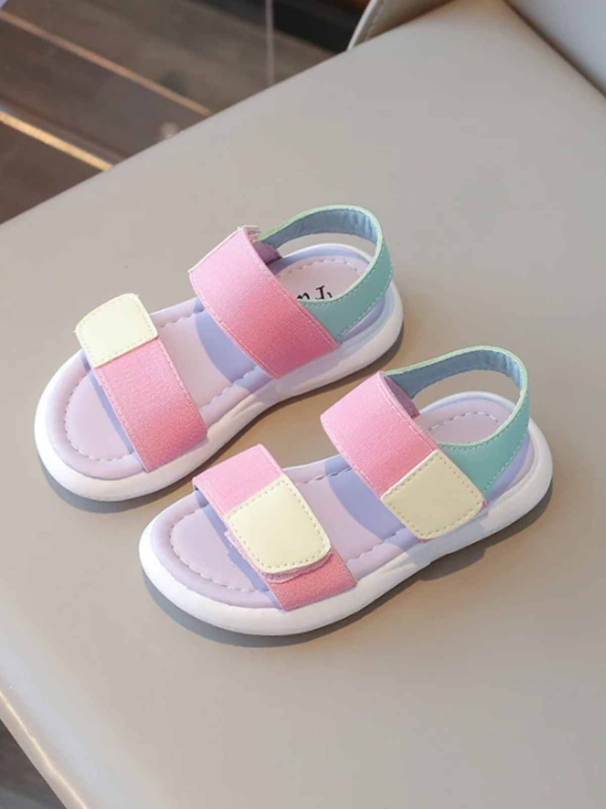 Girls' Charming Pastel Summer Sandals By Liv and Mia