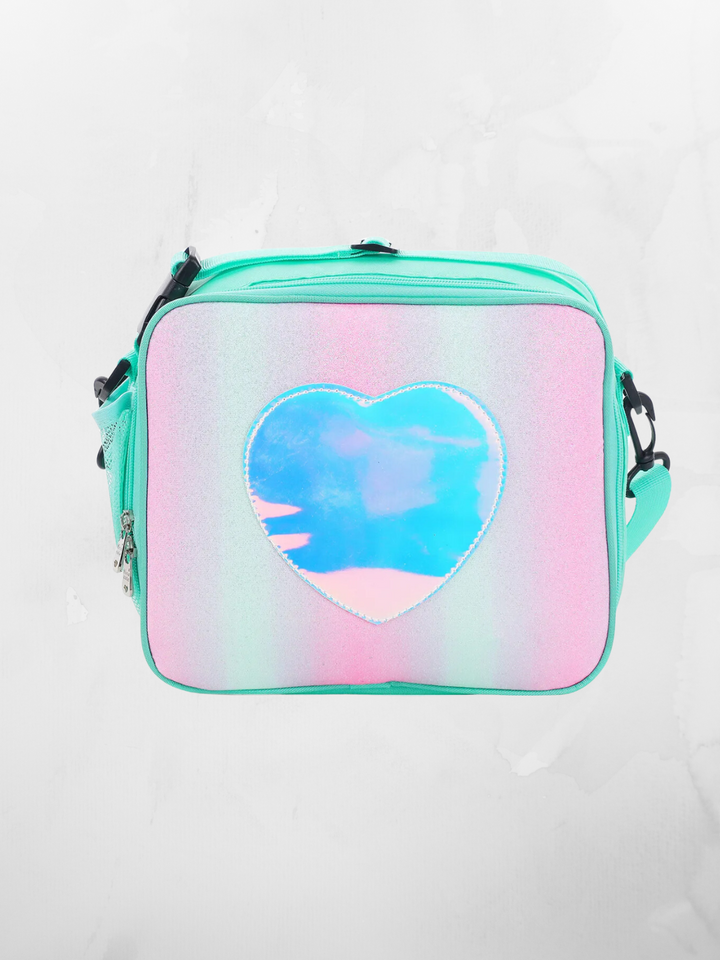 Holographic Heart - Cute and Spacious with Adjustable Strap Lunch Bag