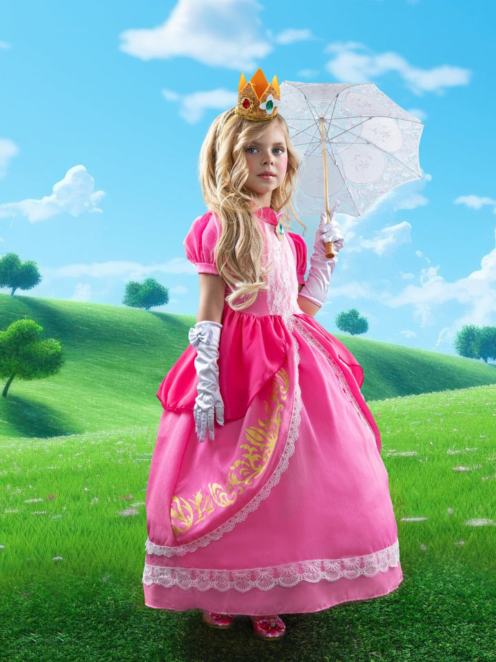 Girls Enchanting Peach Inspired Costume