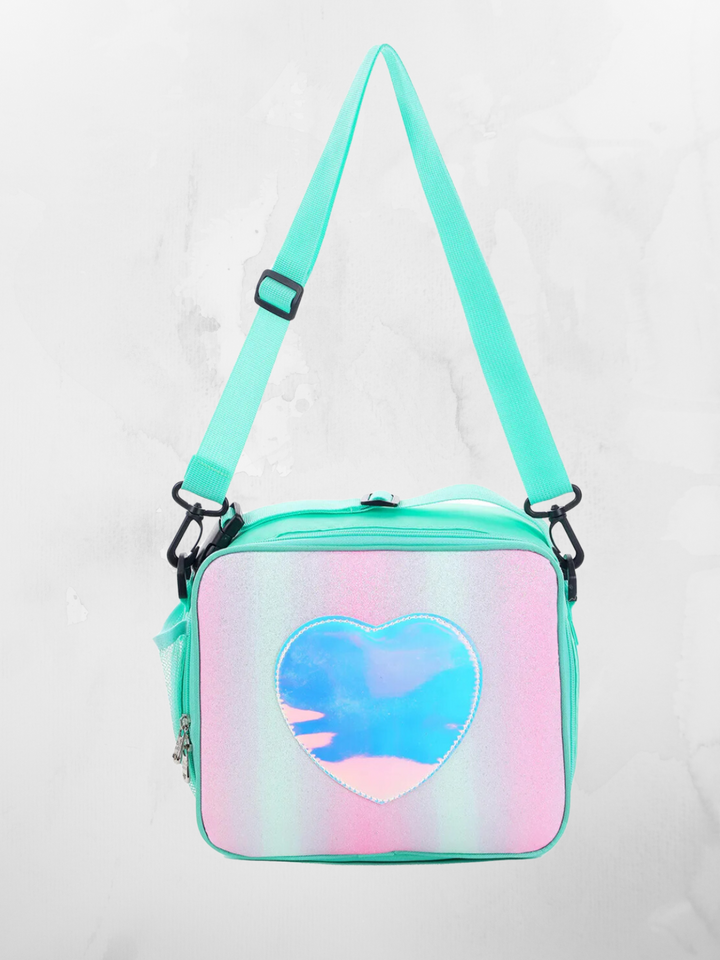 Holographic Heart - Cute and Spacious with Adjustable Strap Lunch Bag