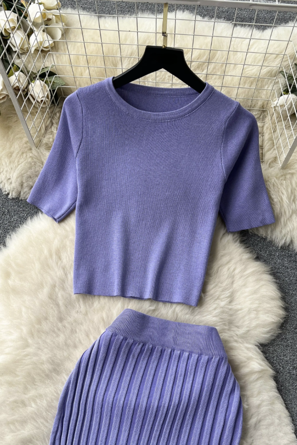 Womans Effortless Chic Knit 2 Piece Set