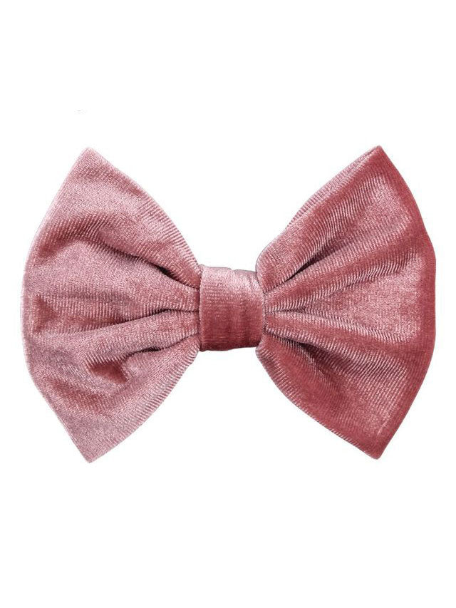 Girls Accessories | Vibrant Velvet Bow Hair Clip 5" - Mia Belle Girls