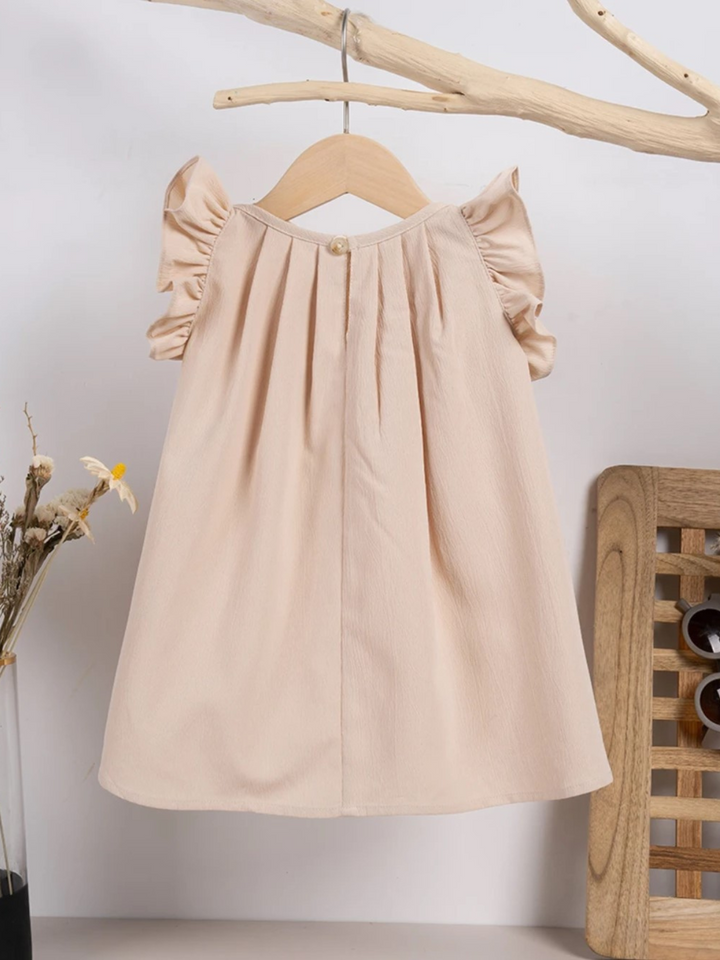 Mia Belle Girls Flutter Sleeve Dress | Girls Summer Outfits