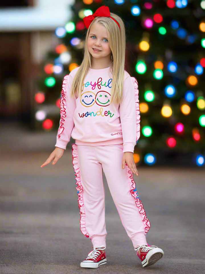 SmileyWorld „Joyful Wonder“ Set aus Fleece-Sweatshirt und Jogginghose