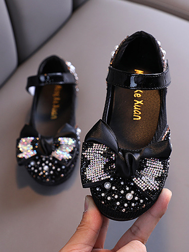 Mia Belle Girls Rhinestone Ballet Flats | Shoes By Liv and Mia