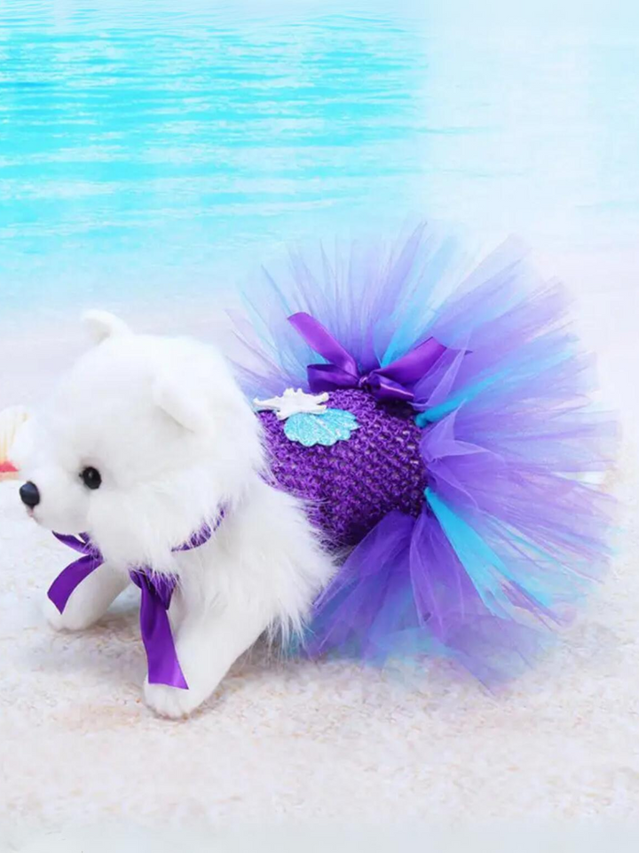 Dog Mermaid CuteTutu Dress Halloween Costume