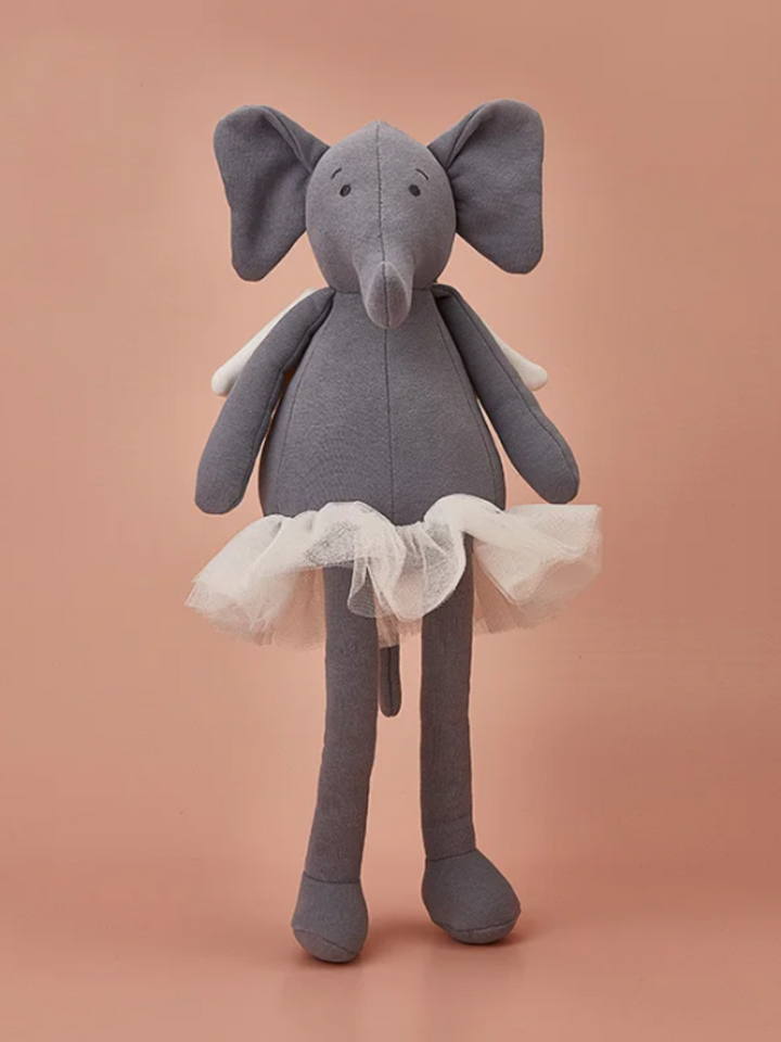 Charming Soft Plush Elephant Toy with a Beautiful Tutu Dress