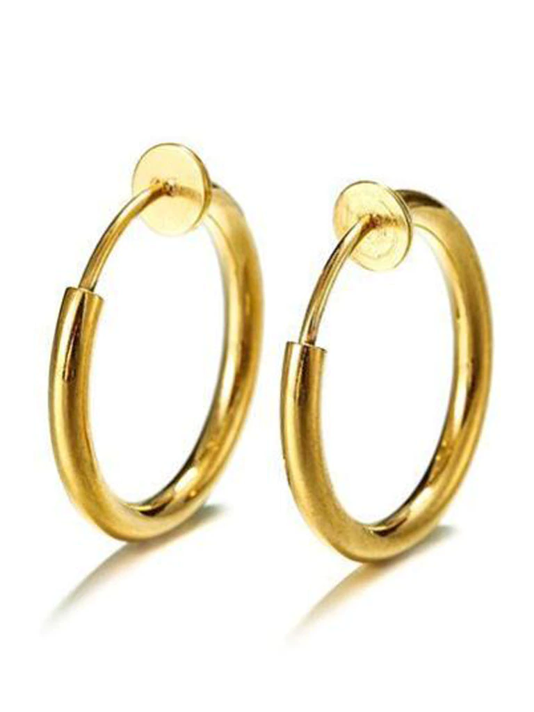 Mia Belle Girls 2-Piece Clip-On Lip Hoop Ring | Girls Accessories