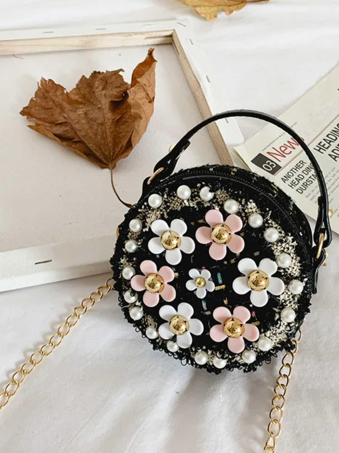 Mia Belle Girls Floral Circle Crossbody Bag | Girls Accessories