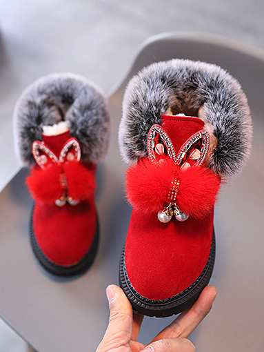 Shoes By Liv & Mia | Cute Faux Fur Butterfly Boots - Mia Belle Girls