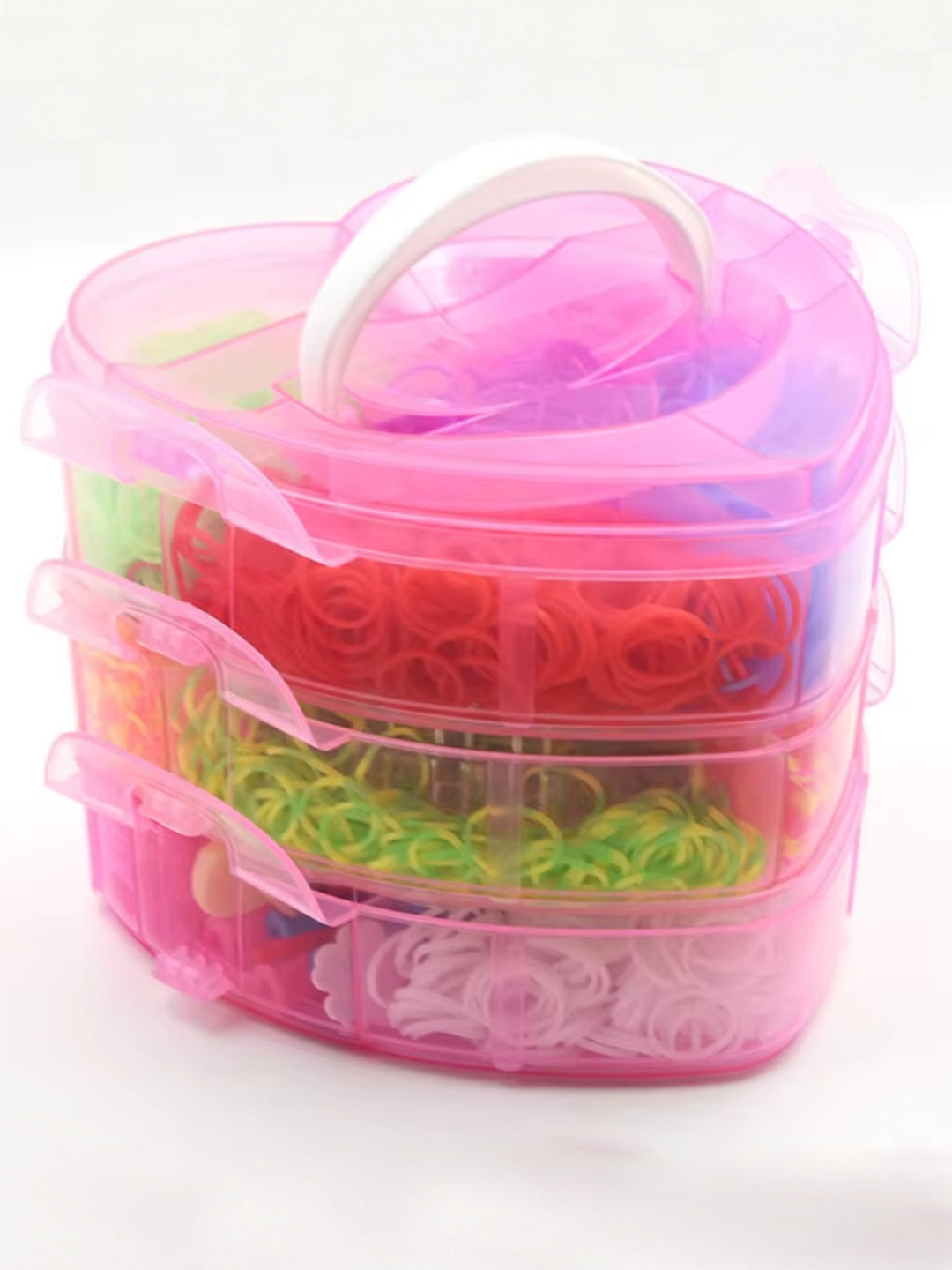 DIY-Loomband-Herzenbox-Set aus Gummi