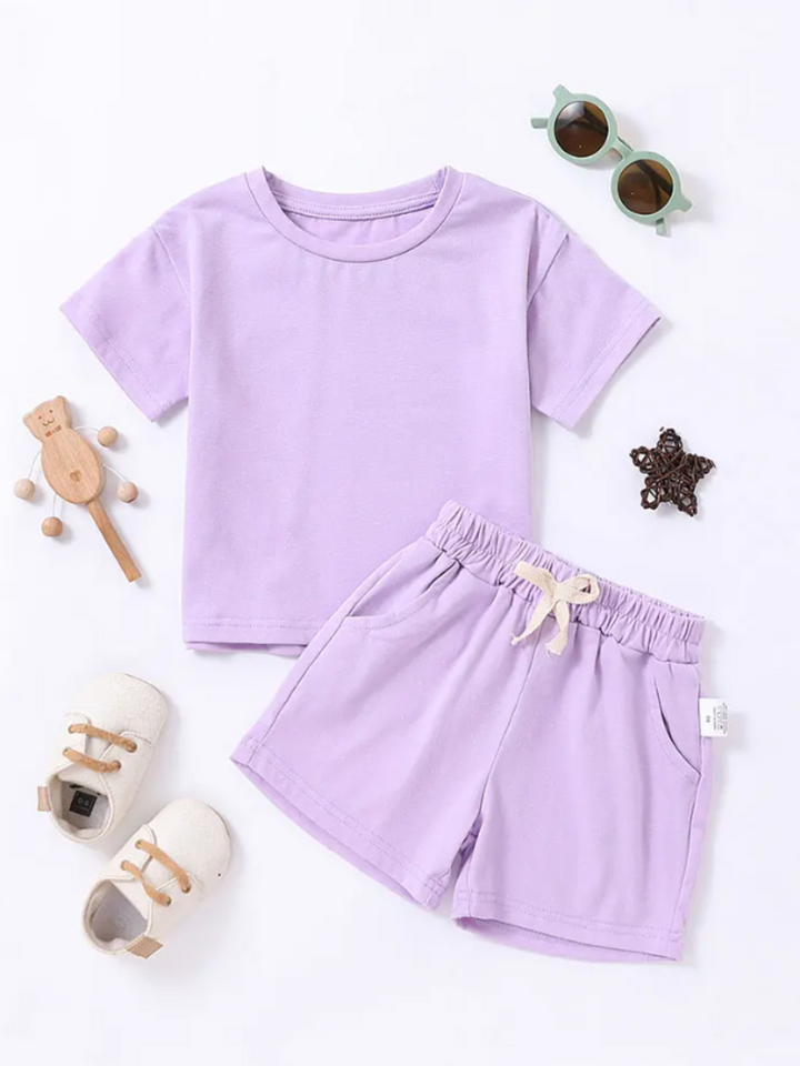 Boys Sporty Short Set | Mia Belle Girls Spring Outfits