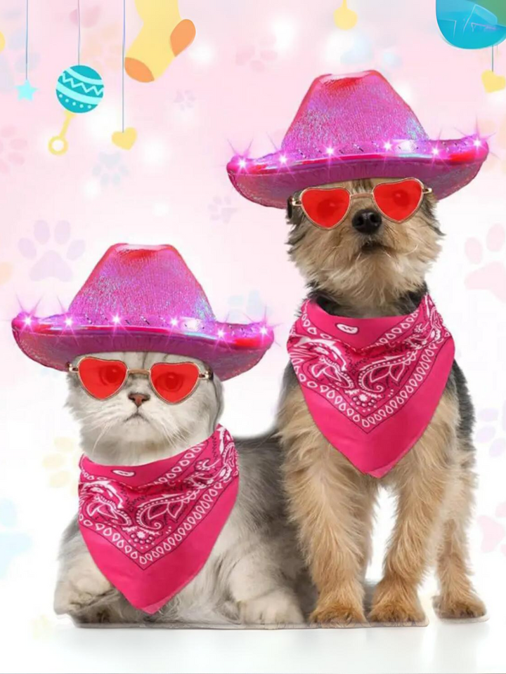 Dog and Cat Western Cowboy Halloween Costume