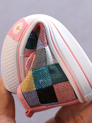 Back To School Shoes | Color Blocks Canvas Sneakers | Mia Belle Girls