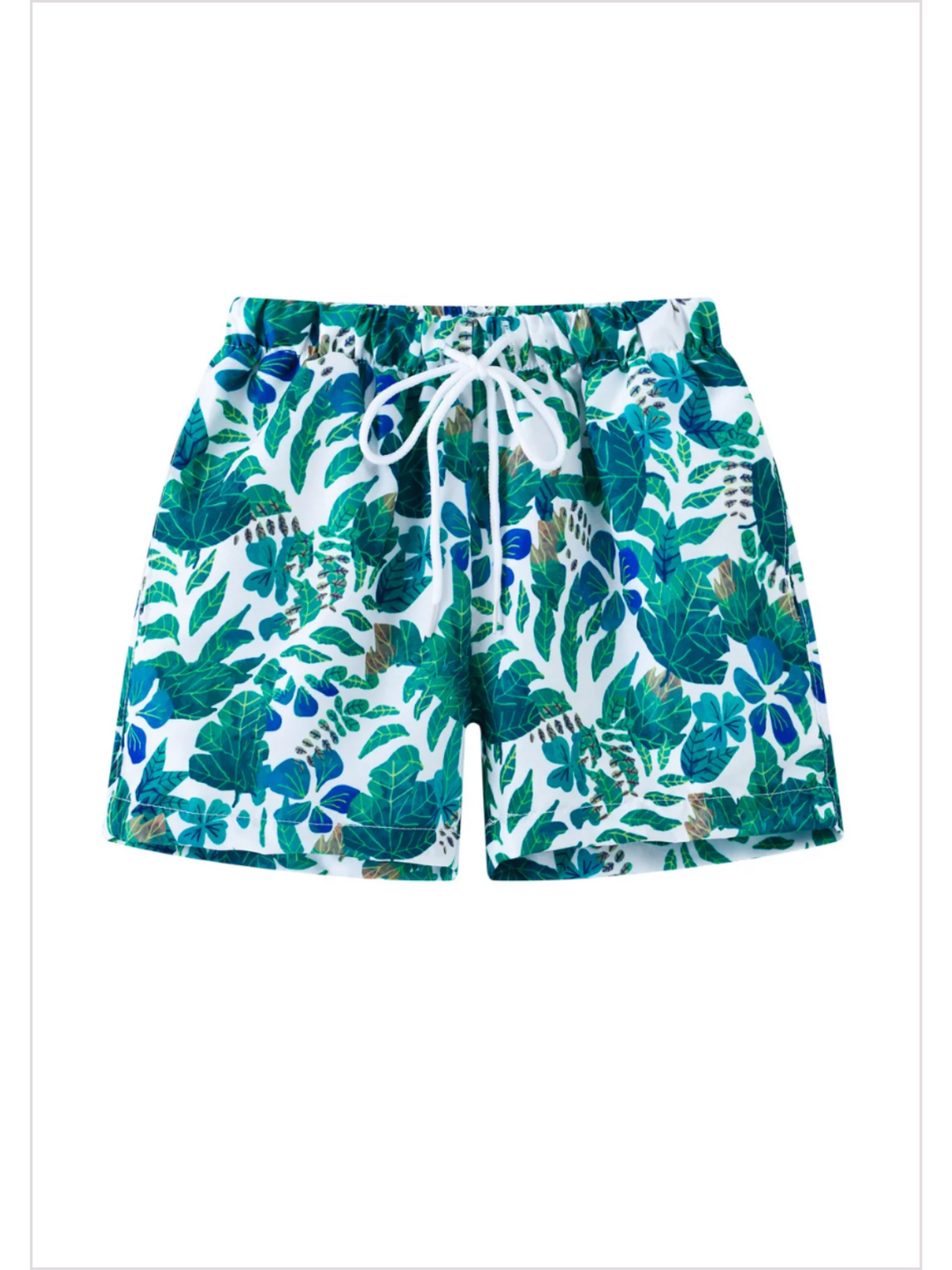 Boys Multicolor Swim Trunks | Mia Belle Girls Summer Outfits