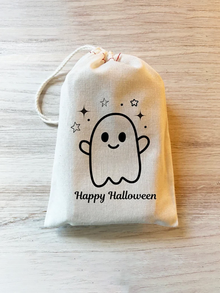 Mia Belle Girls Halloween Drawstring Candy Bag | Halloween Accessories