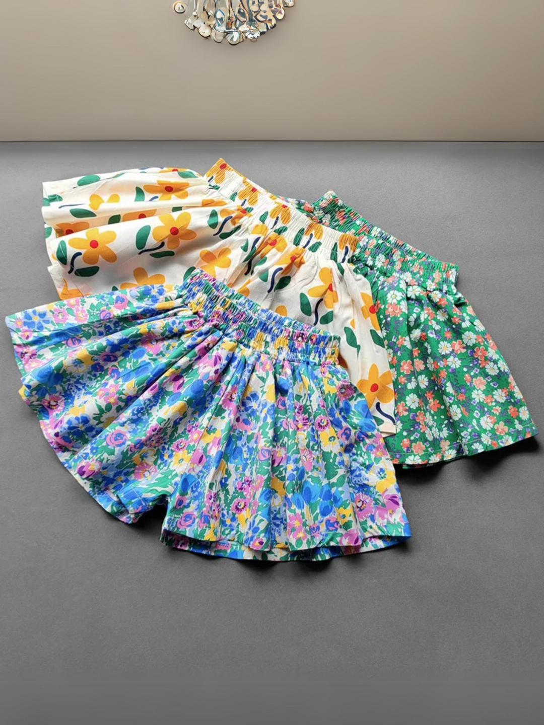 Mia Belle Girls Wide Leg Floral Shorts | Girls Summer Outfits