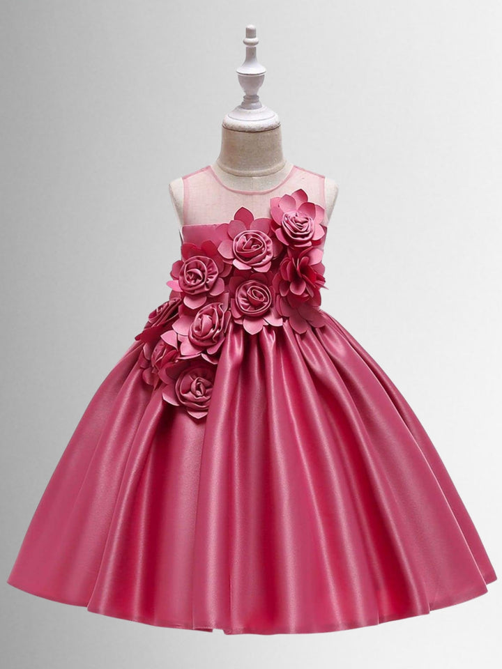 Blooming Beauty Flower Embellished Special Occasion Dress