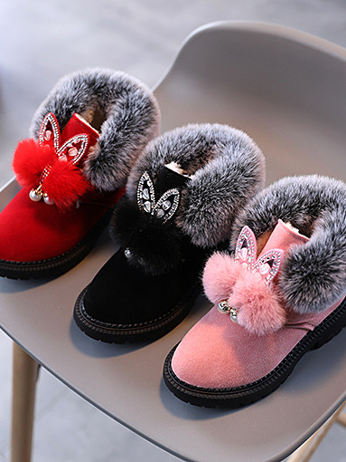 Shoes By Liv & Mia | Cute Faux Fur Butterfly Boots - Mia Belle Girls