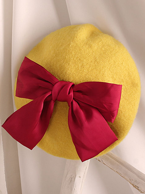 Girls Most Adorable Bow Beret