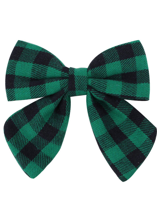 School Cutie Plaid Hair Bow