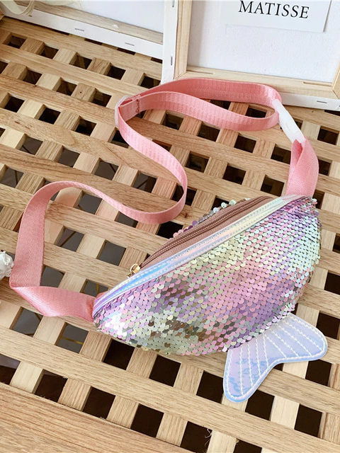 Mermaid Magic – Gürteltasche mit rosa Pailletten 