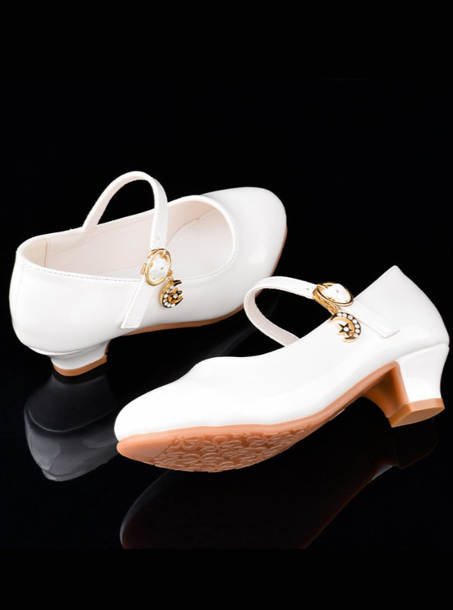 Shoes By Liv & Mia | Classic White Flats | Mini Heel | Girls Boutique