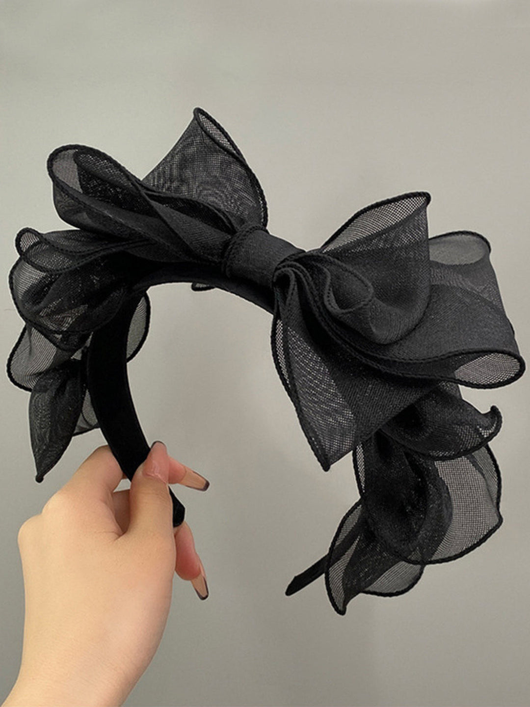 Mia Belle Girls Black Tulle Headband | Girls Accessories