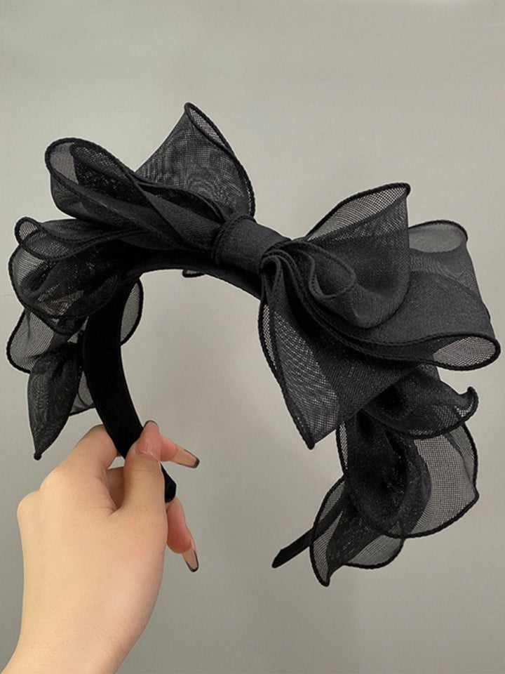 Mia Belle Girls Black Tulle Headband | Girls Accessories